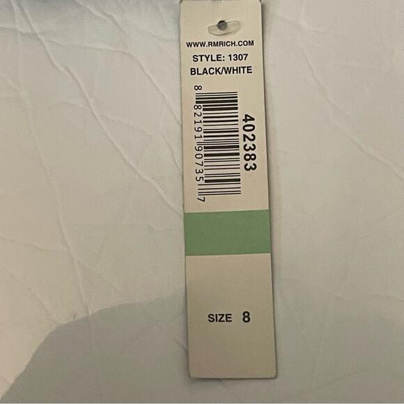 R&M Richards Sheer Black Metallic Floral Party Event Dress NWT Size 8 - Picture 11 of 14